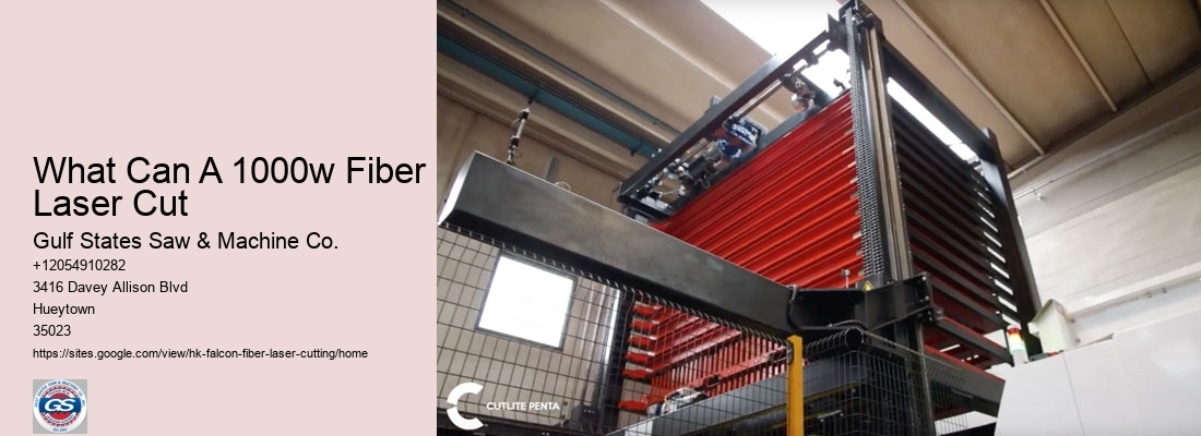 What Can A 1000w Fiber Laser Cut